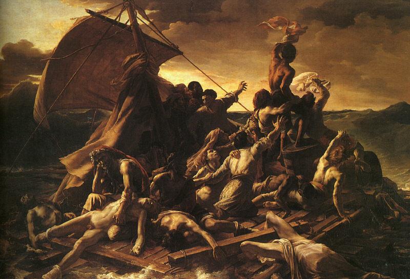  Theodore   Gericault The Raft of the Medusa oil painting picture